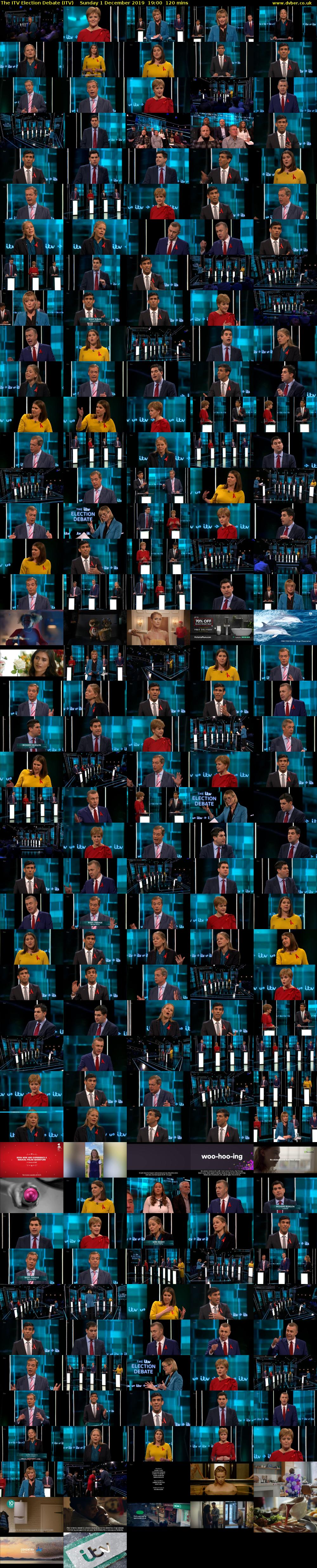 The ITV Election Debate (ITV) Sunday 1 December 2019 19:00 - 21:00