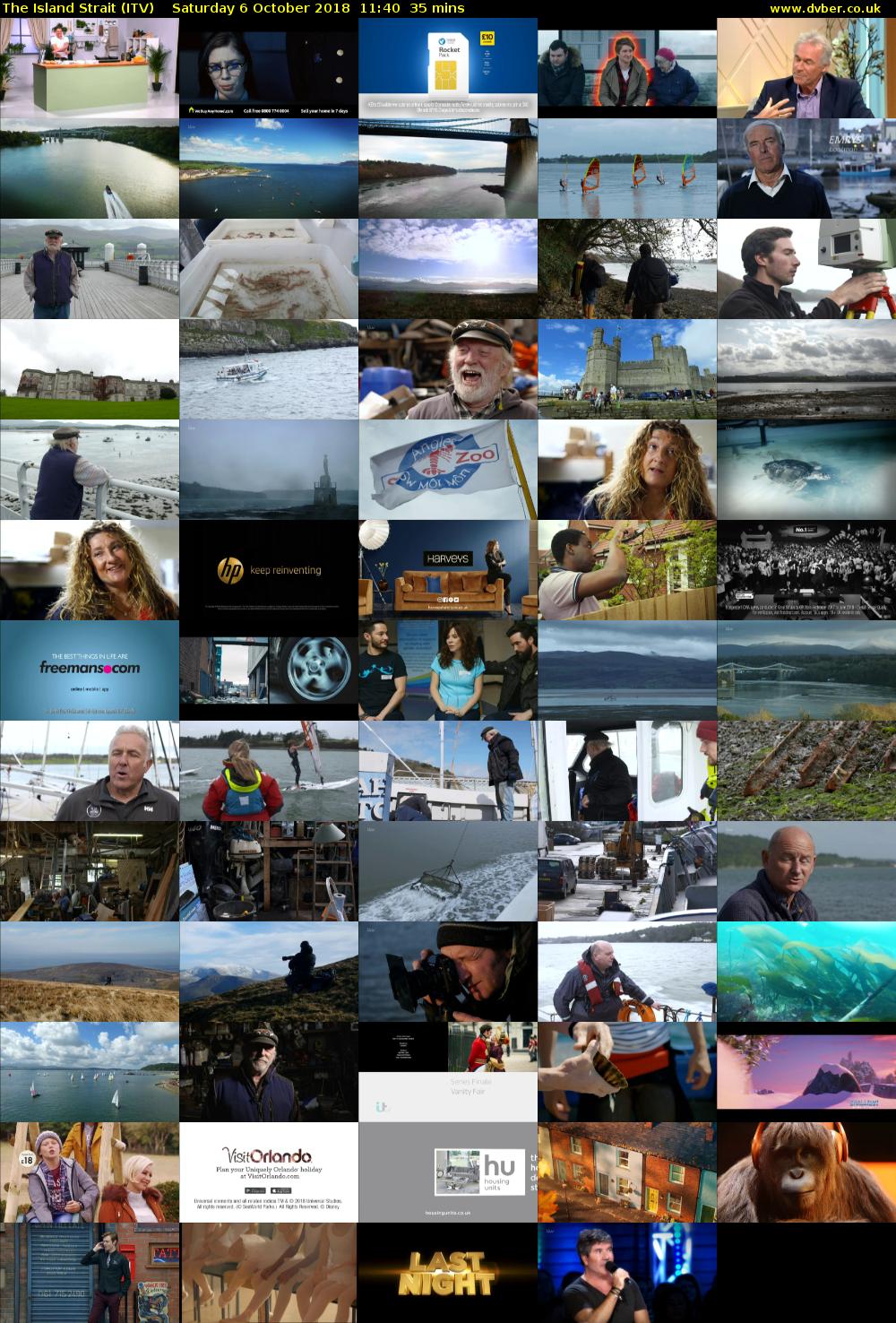 The Island Strait (ITV) Saturday 6 October 2018 11:40 - 12:15