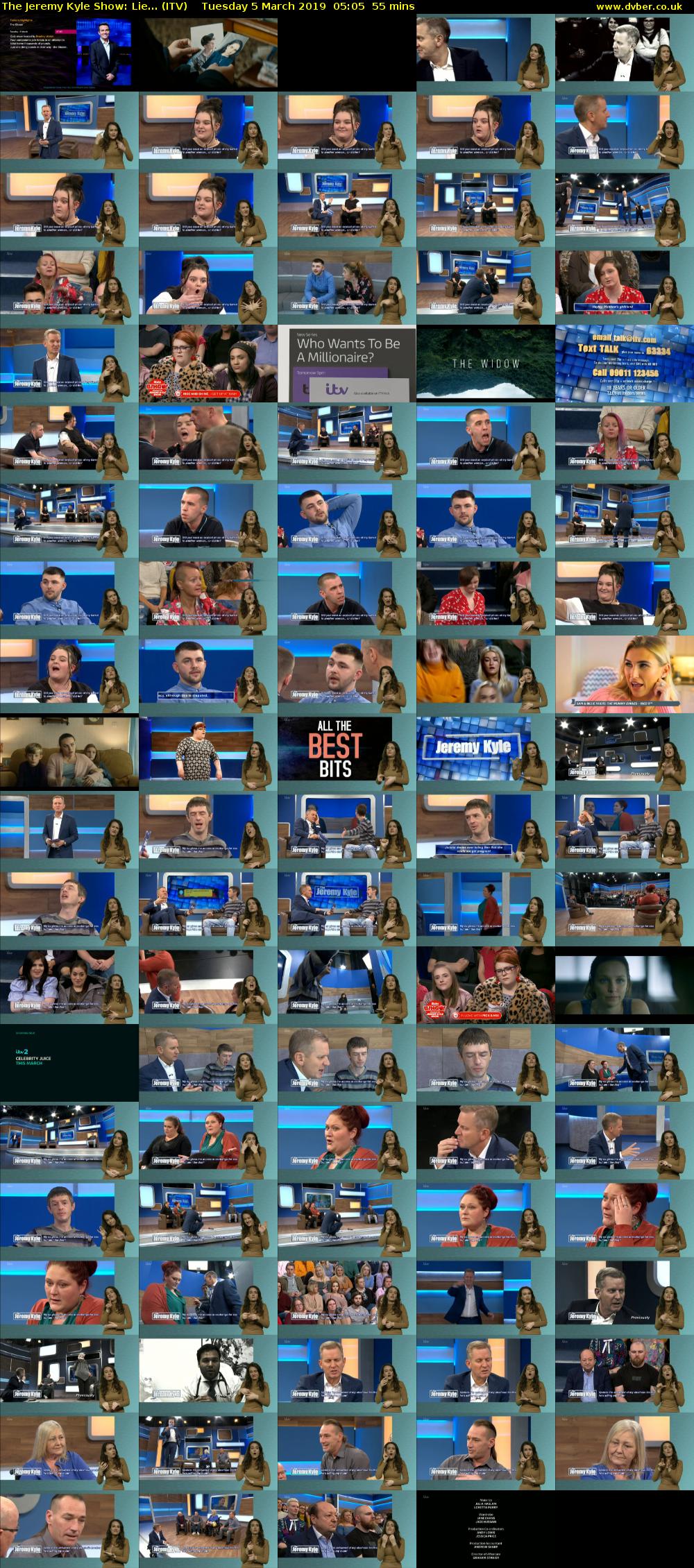 The Jeremy Kyle Show: Lie... (ITV) Tuesday 5 March 2019 05:05 - 06:00