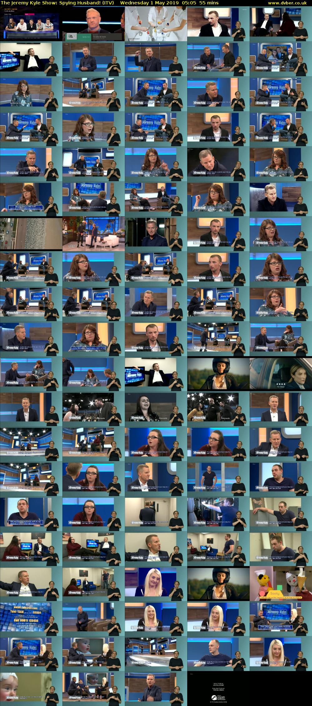 The Jeremy Kyle Show: Spying Husband! (ITV) Wednesday 1 May 2019 05:05 - 06:00