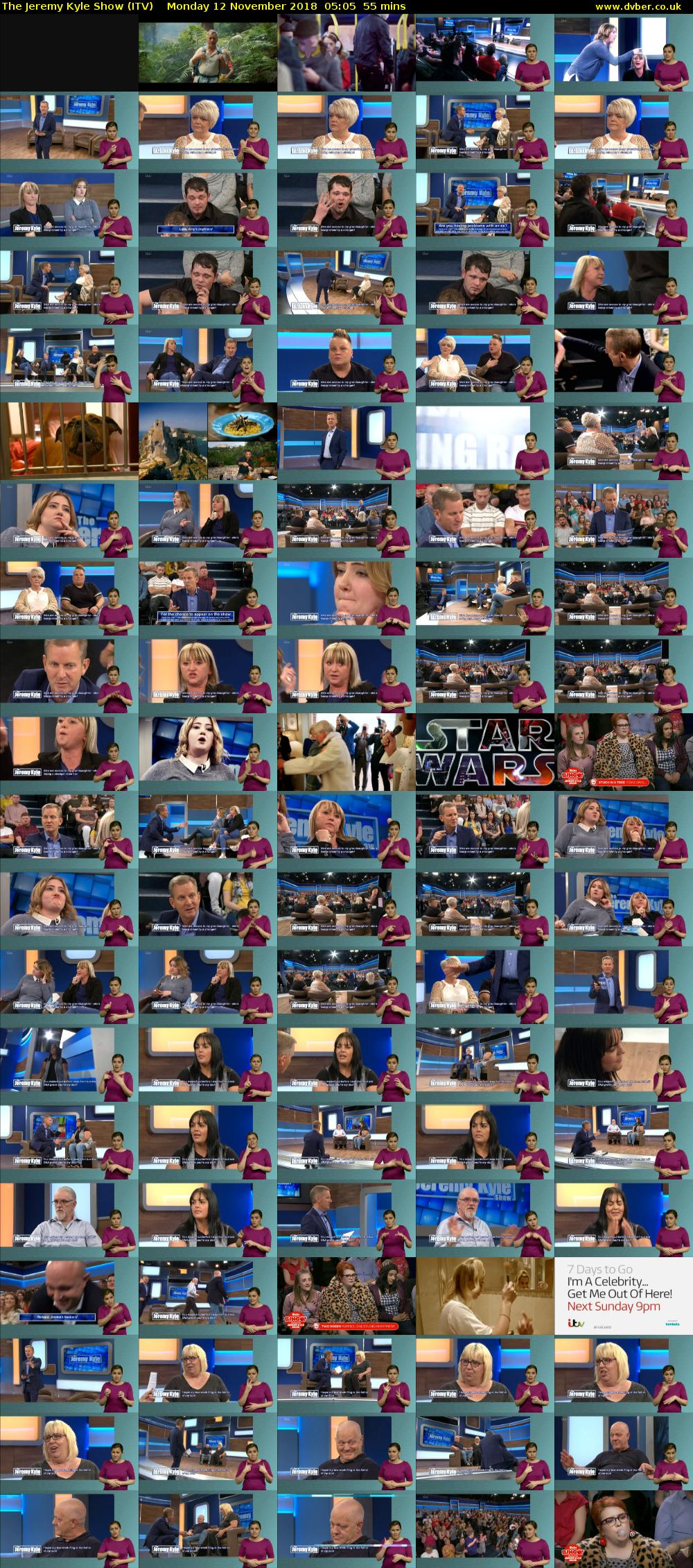 The Jeremy Kyle Show (ITV) Monday 12 November 2018 05:05 - 06:00