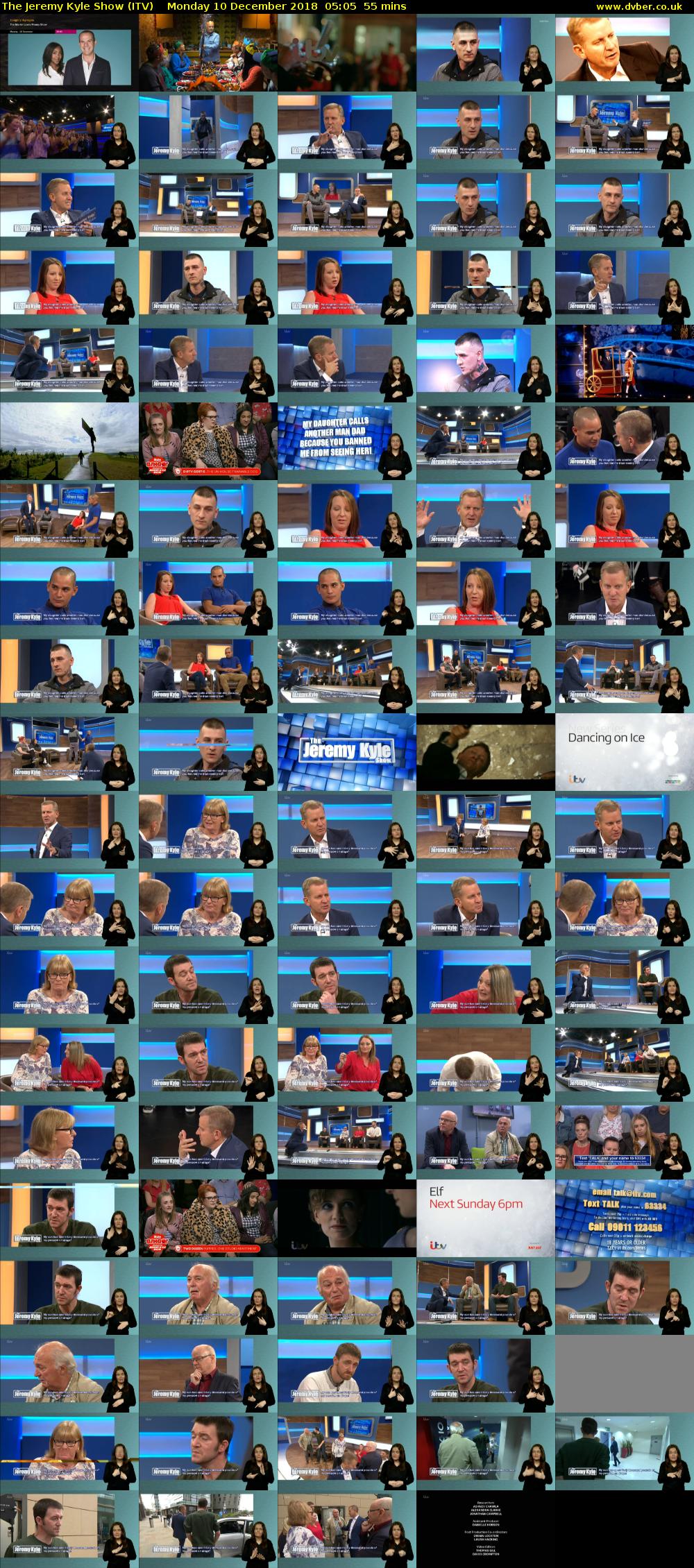 The Jeremy Kyle Show (ITV) Monday 10 December 2018 05:05 - 06:00