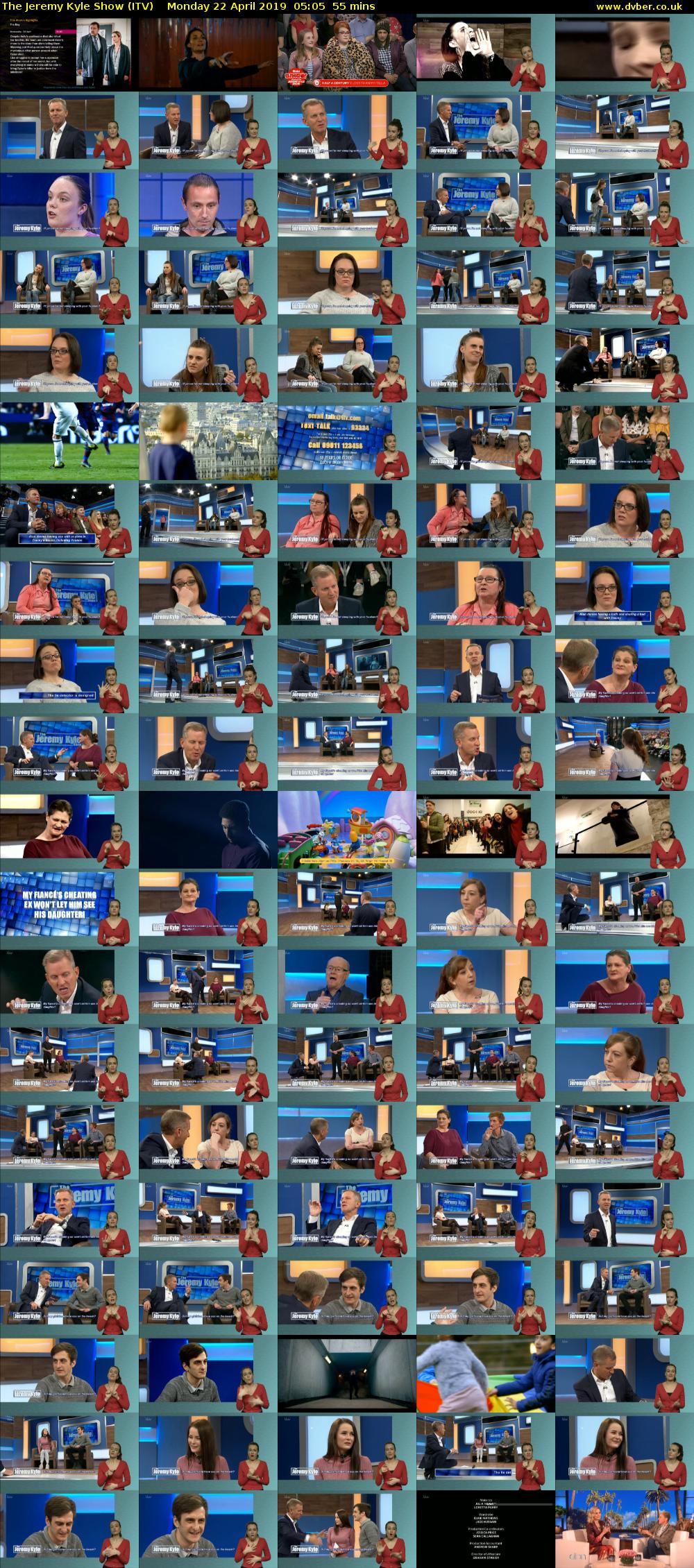 The Jeremy Kyle Show (ITV) Monday 22 April 2019 05:05 - 06:00