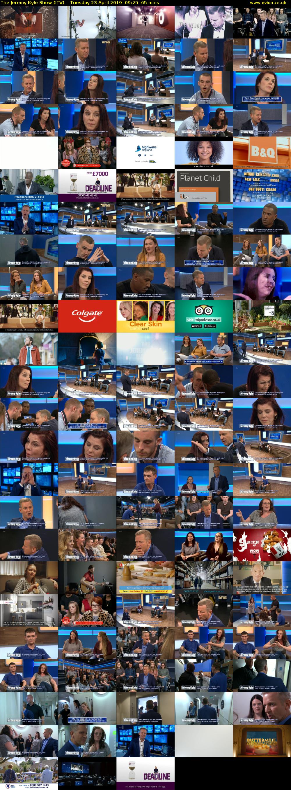 The Jeremy Kyle Show (ITV) Tuesday 23 April 2019 09:25 - 10:30