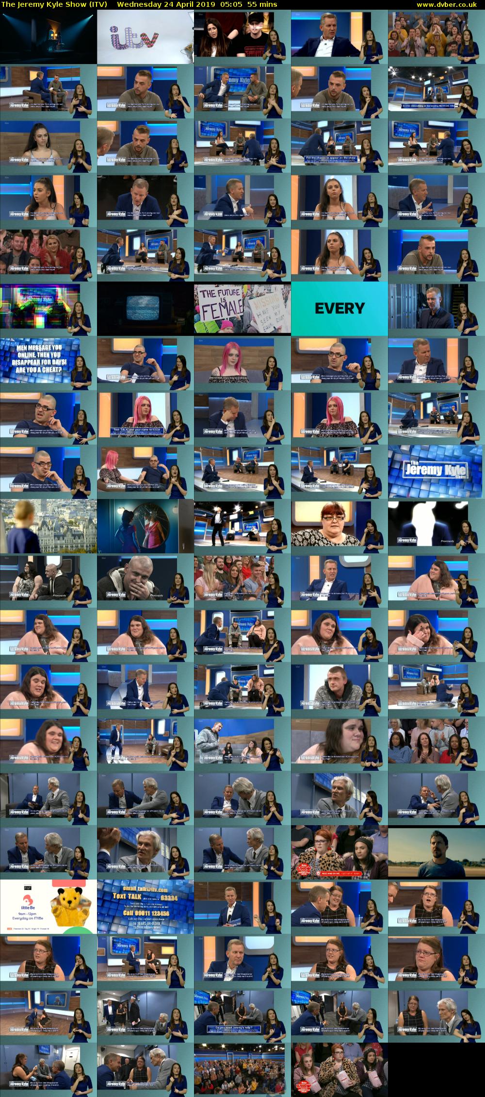 The Jeremy Kyle Show (ITV) Wednesday 24 April 2019 05:05 - 06:00