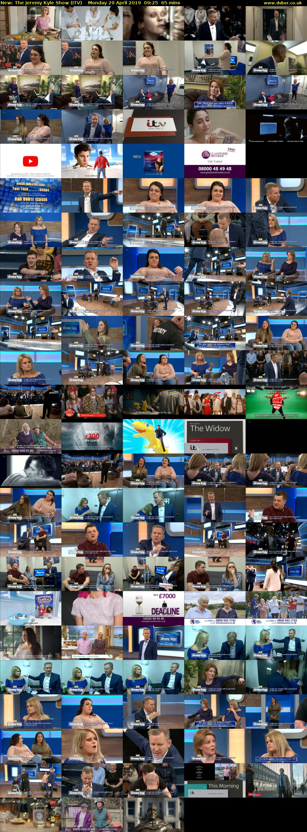 The Jeremy Kyle Show (ITV) Monday 29 April 2019 09:25 - 10:30