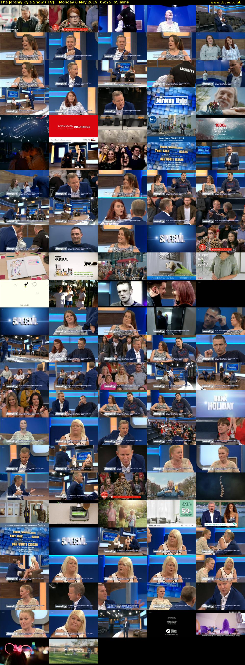 The Jeremy Kyle Show (ITV) Monday 6 May 2019 09:25 - 10:30