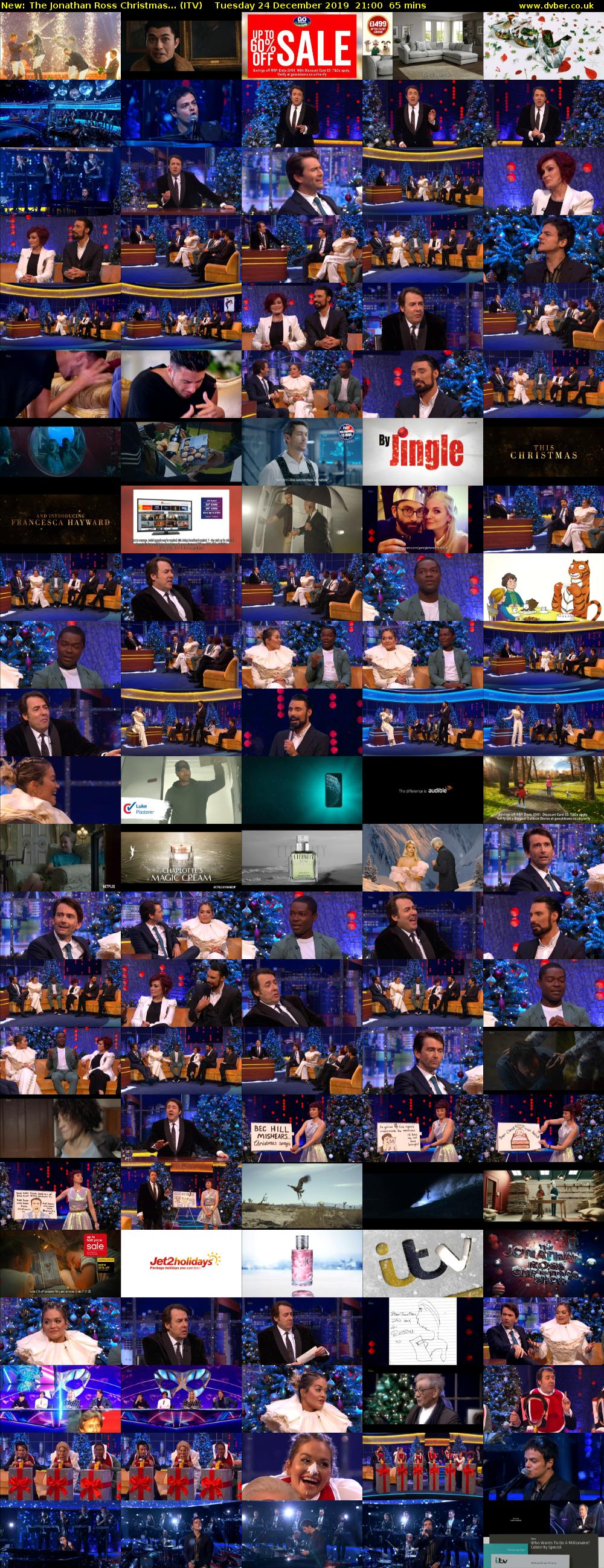 The Jonathan Ross Christmas... (ITV) Tuesday 24 December 2019 21:00 - 22:05