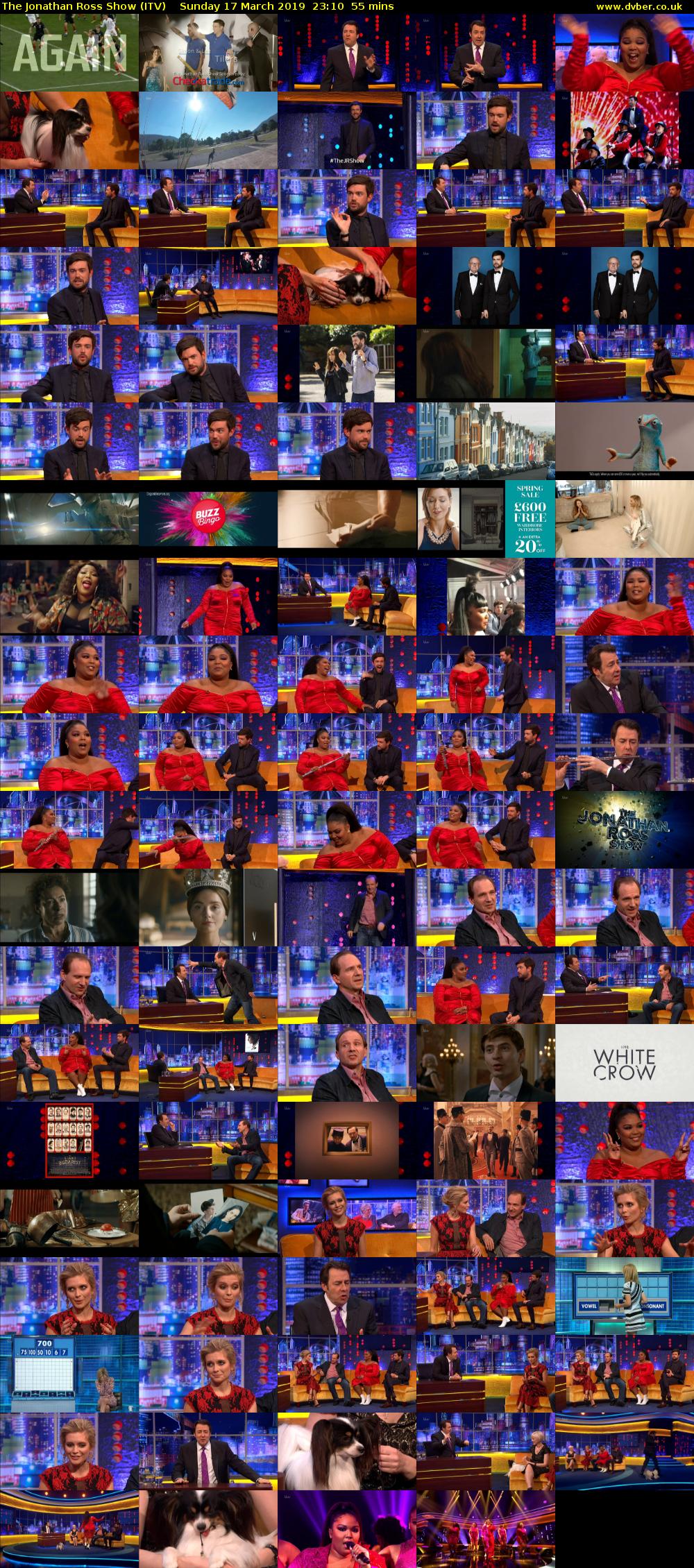 The Jonathan Ross Show (ITV) Sunday 17 March 2019 23:10 - 00:05