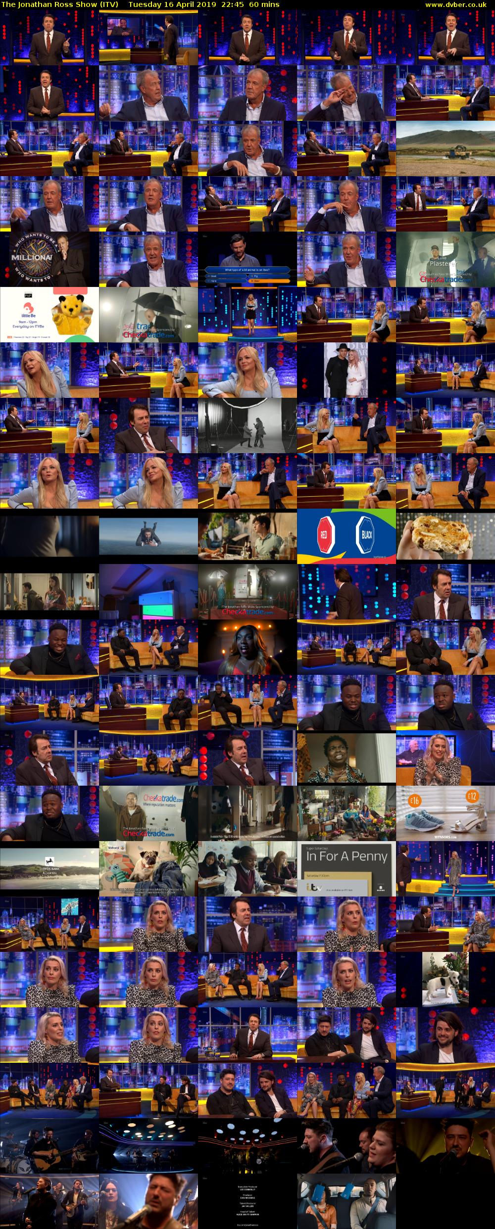The Jonathan Ross Show (ITV) Tuesday 16 April 2019 22:45 - 23:45