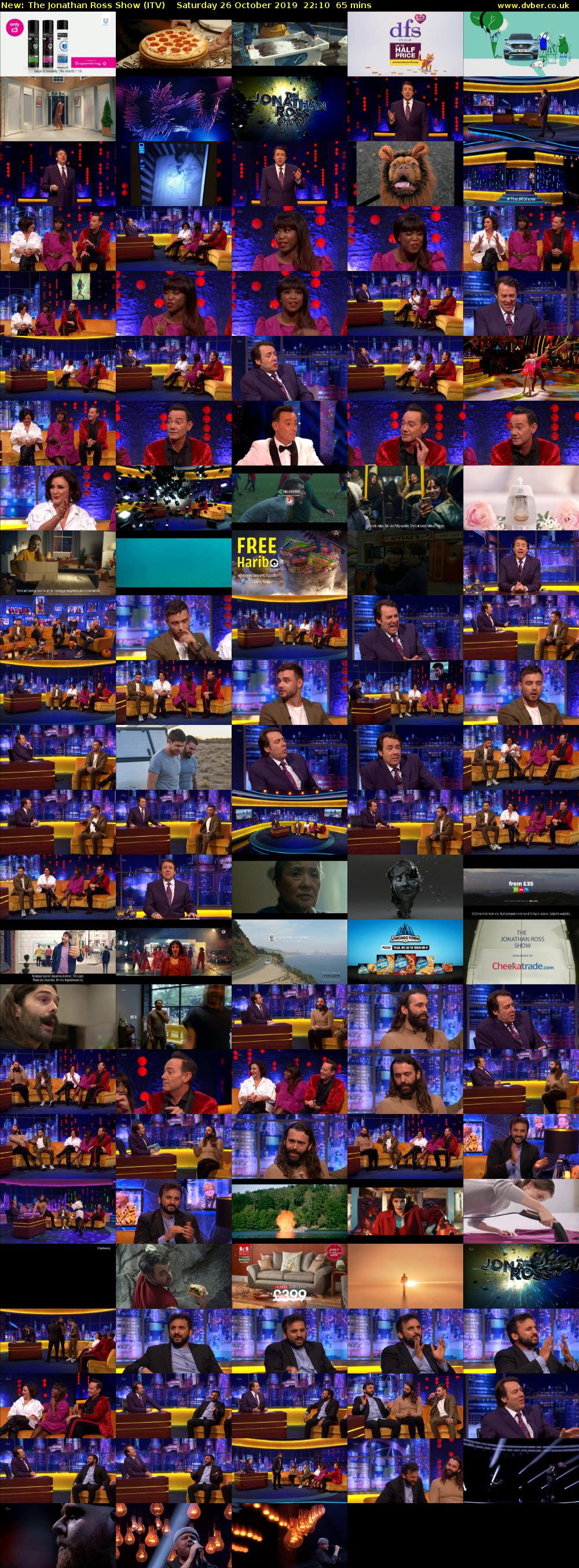The Jonathan Ross Show (ITV) Saturday 26 October 2019 22:10 - 23:15