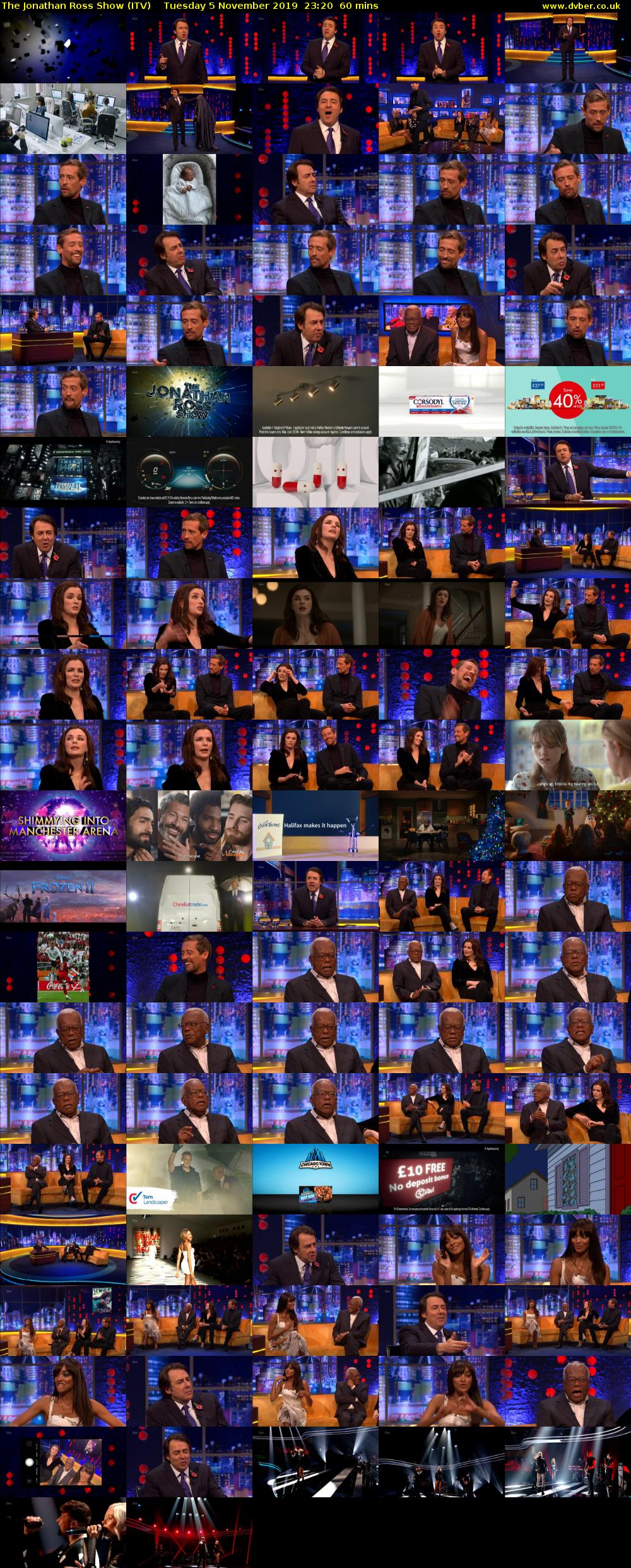 The Jonathan Ross Show (ITV) Tuesday 5 November 2019 23:20 - 00:20