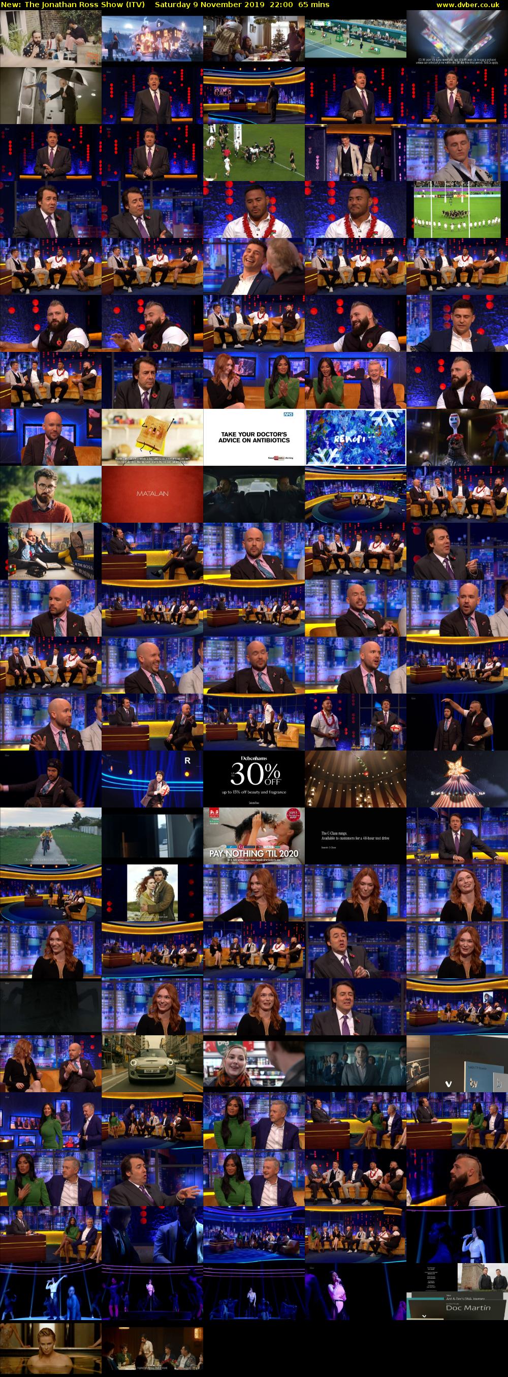 The Jonathan Ross Show (ITV) Saturday 9 November 2019 22:00 - 23:05