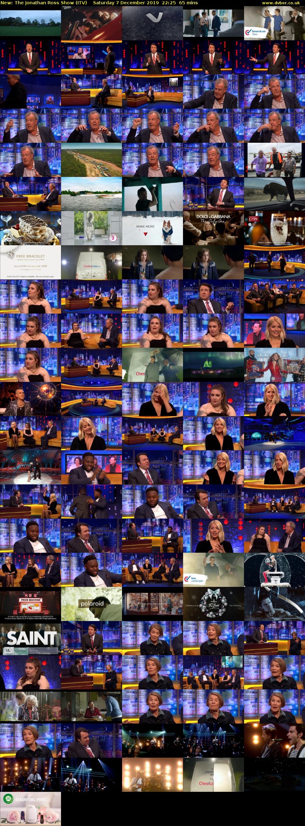The Jonathan Ross Show (ITV) Saturday 7 December 2019 22:25 - 23:30