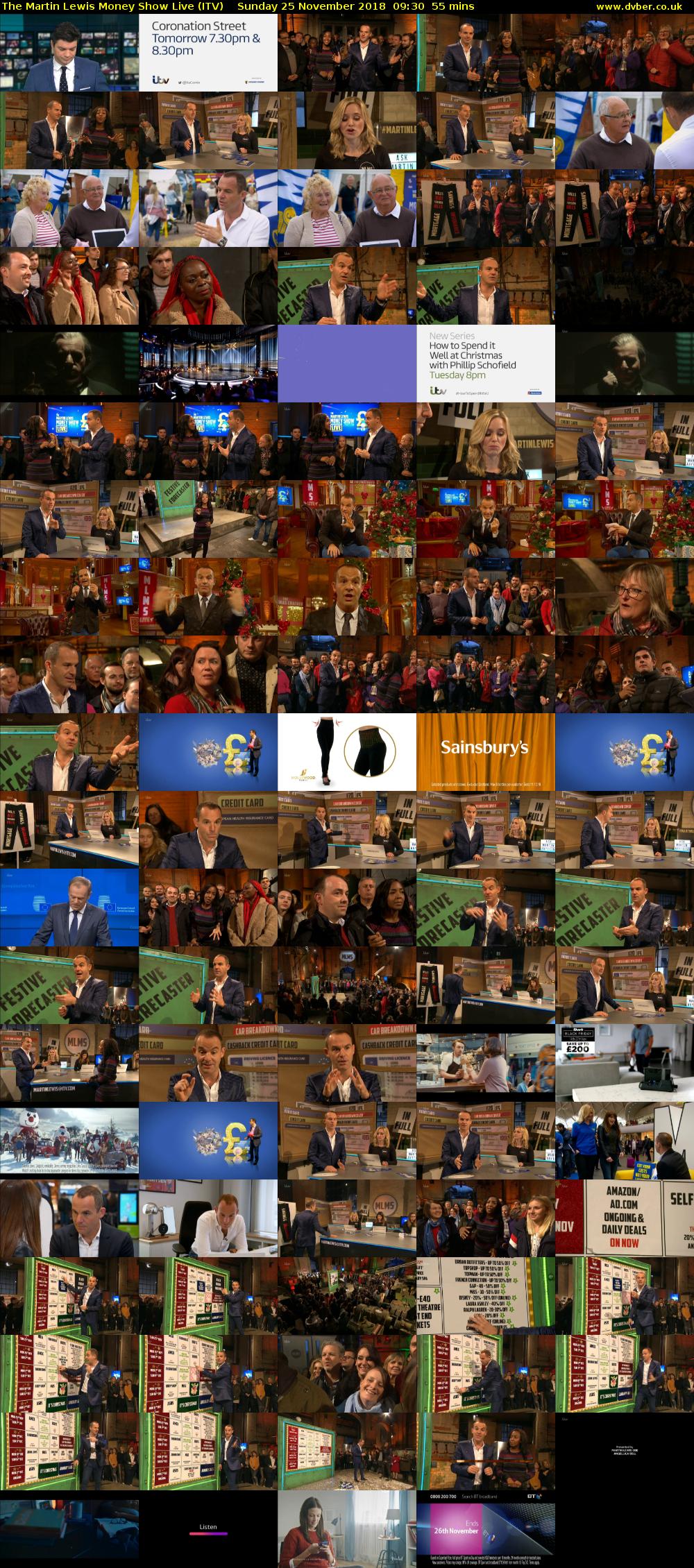 The Martin Lewis Money Show Live (ITV) Sunday 25 November 2018 09:30 - 10:25