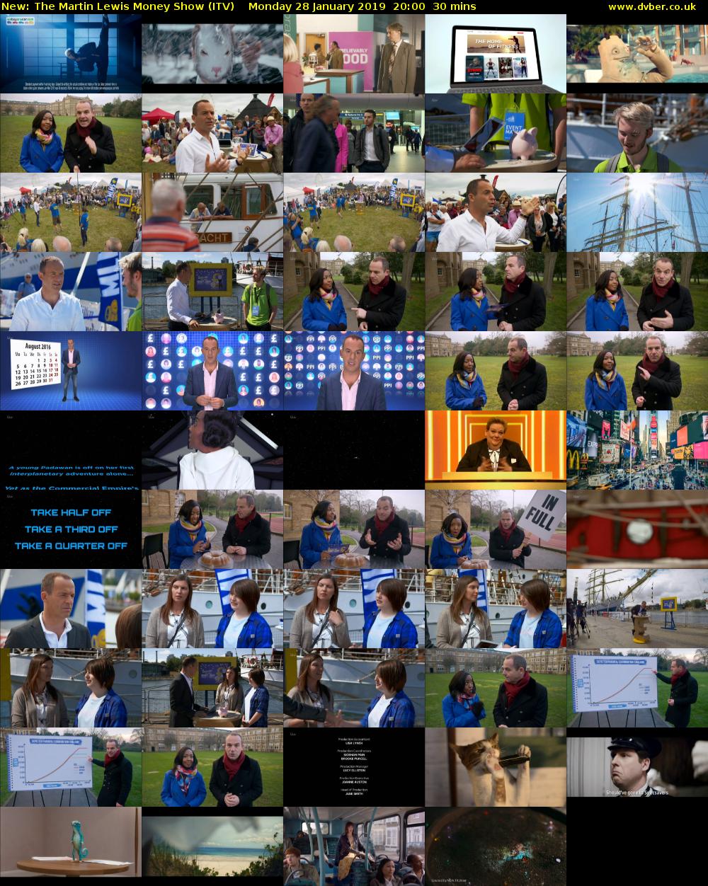 The Martin Lewis Money Show (ITV) Monday 28 January 2019 20:00 - 20:30