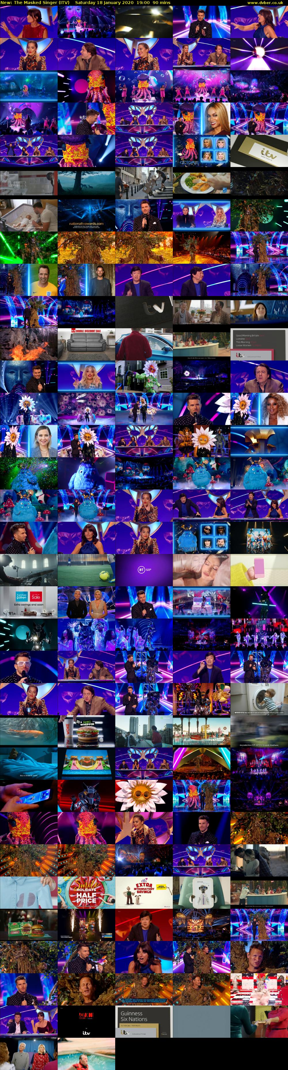 The Masked Singer (ITV) Saturday 18 January 2020 19:00 - 20:30
