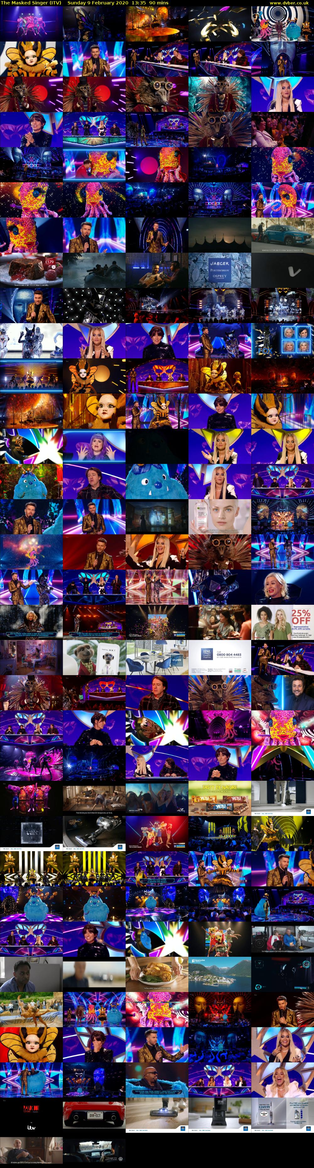 The Masked Singer (ITV) Sunday 9 February 2020 13:35 - 15:05
