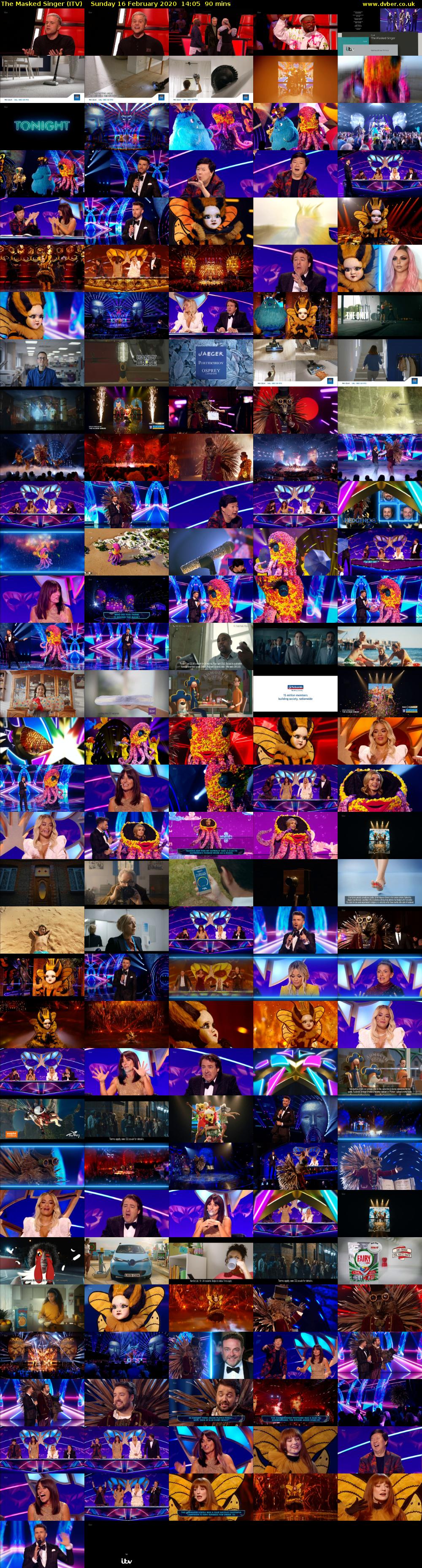 The Masked Singer (ITV) Sunday 16 February 2020 14:05 - 15:35