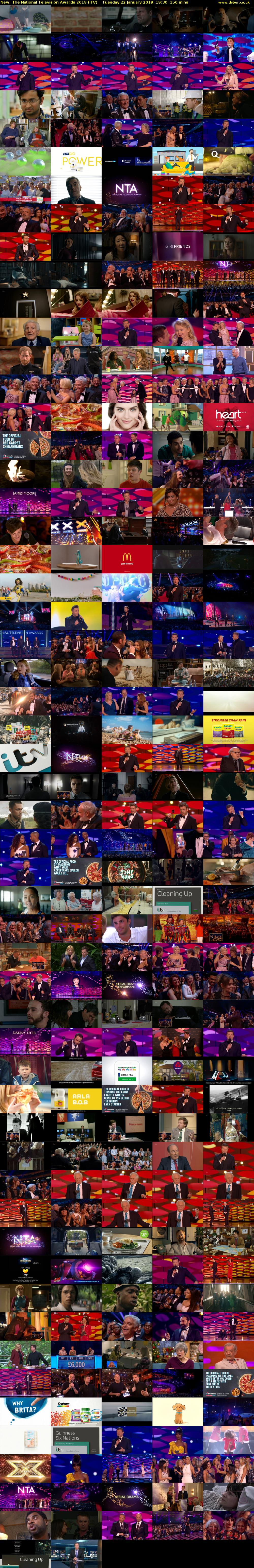 The National Television Awards 2019 (ITV) Tuesday 22 January 2019 19:30 - 22:00