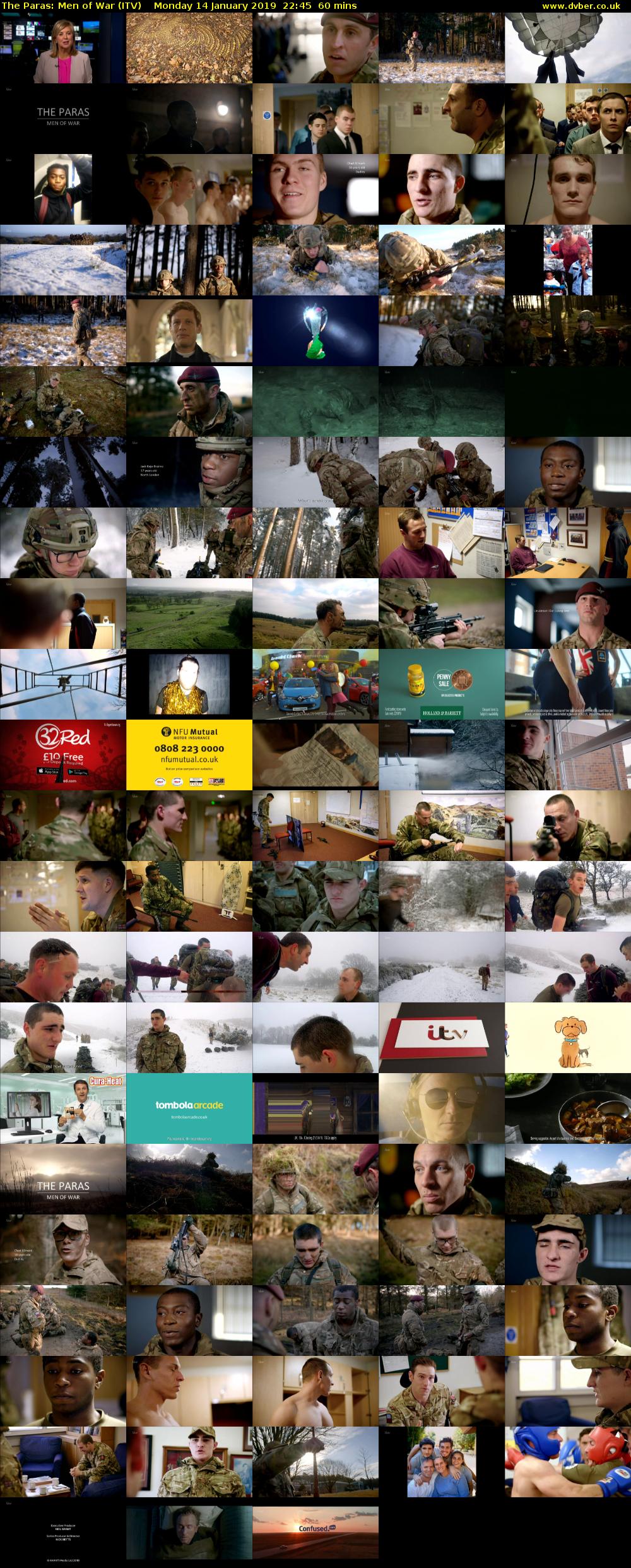 The Paras: Men of War (ITV) Monday 14 January 2019 22:45 - 23:45