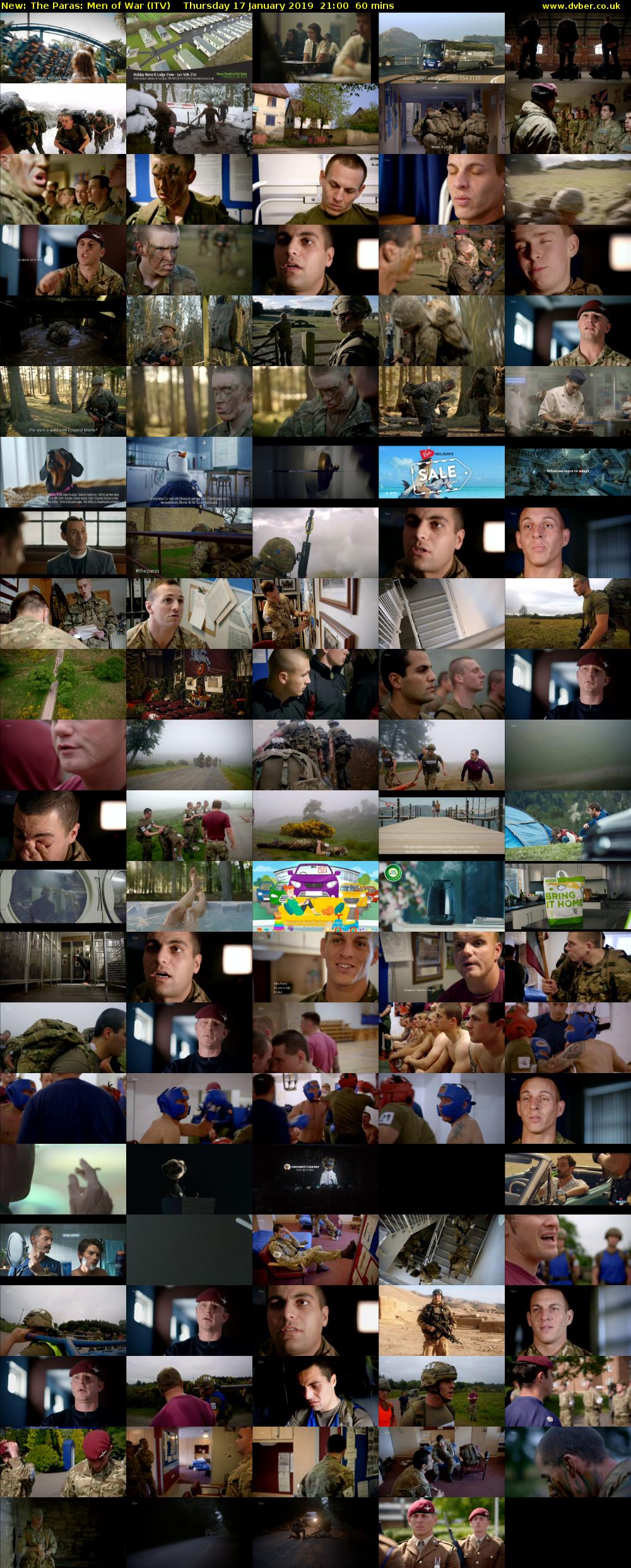 The Paras: Men of War (ITV) Thursday 17 January 2019 21:00 - 22:00