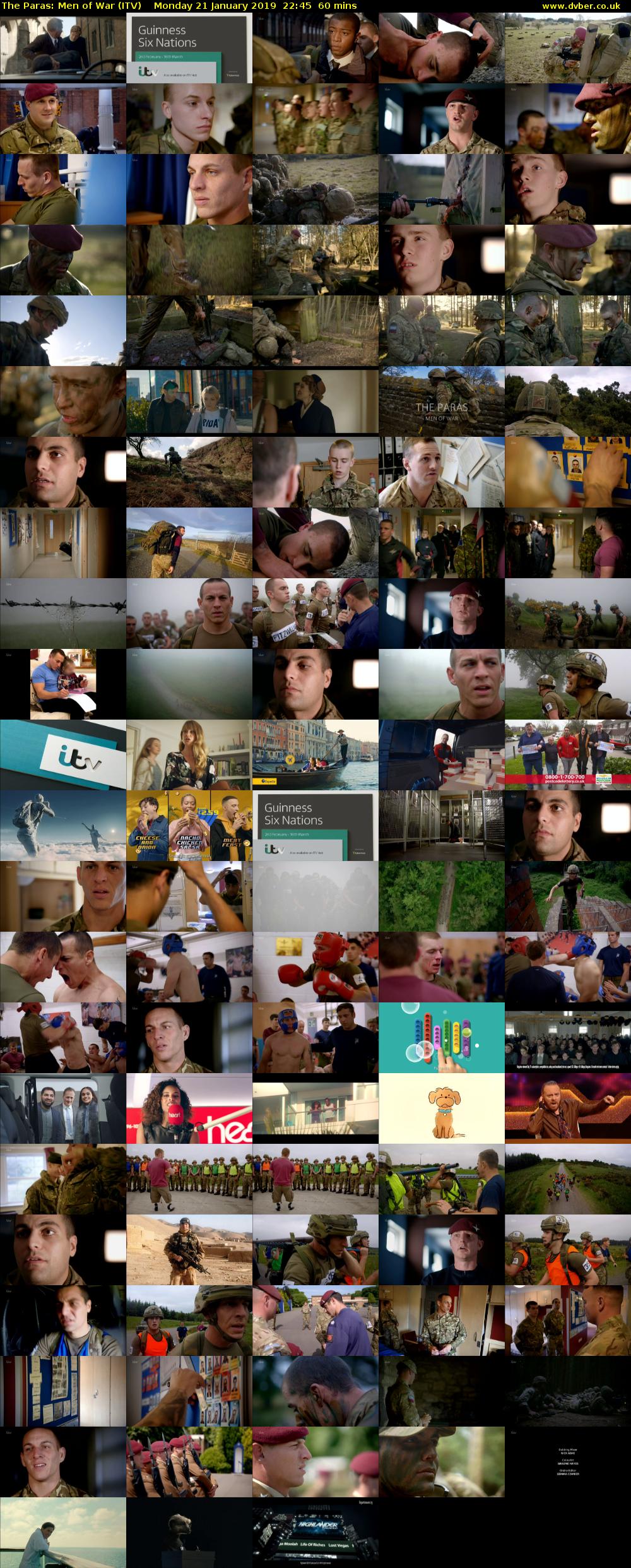 The Paras: Men of War (ITV) Monday 21 January 2019 22:45 - 23:45