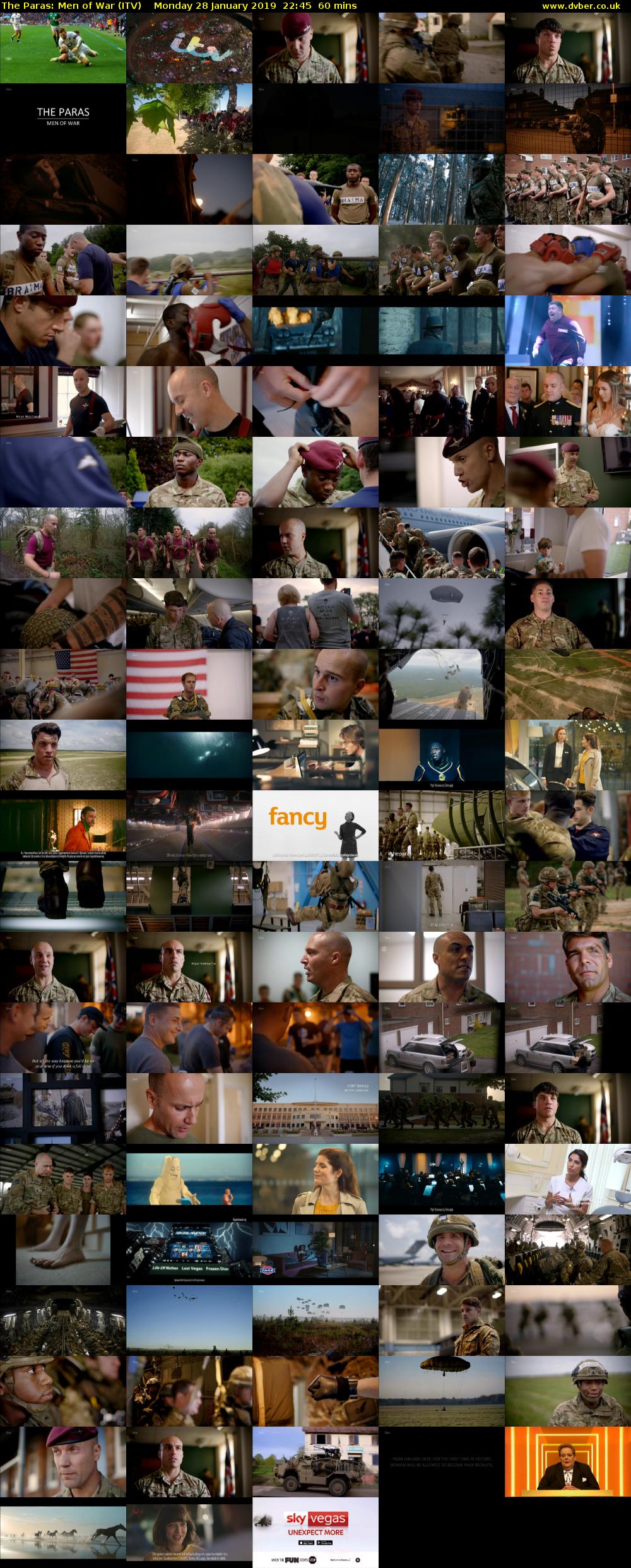 The Paras: Men of War (ITV) Monday 28 January 2019 22:45 - 23:45