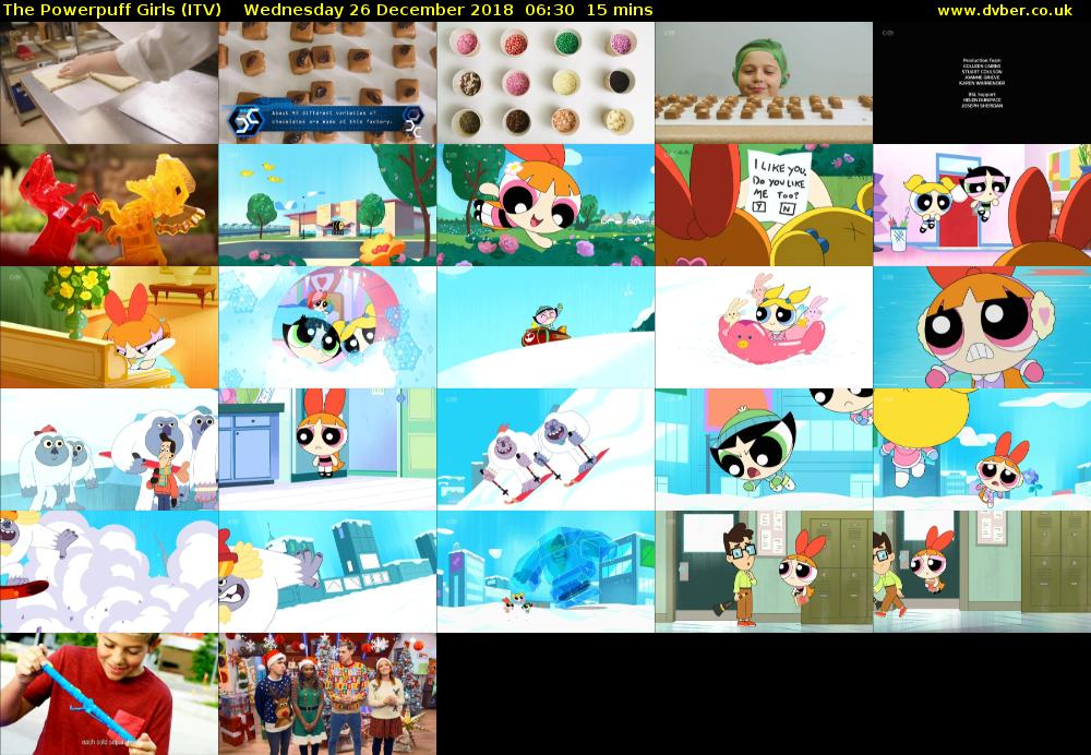 The Powerpuff Girls (ITV) Wednesday 26 December 2018 06:30 - 06:45