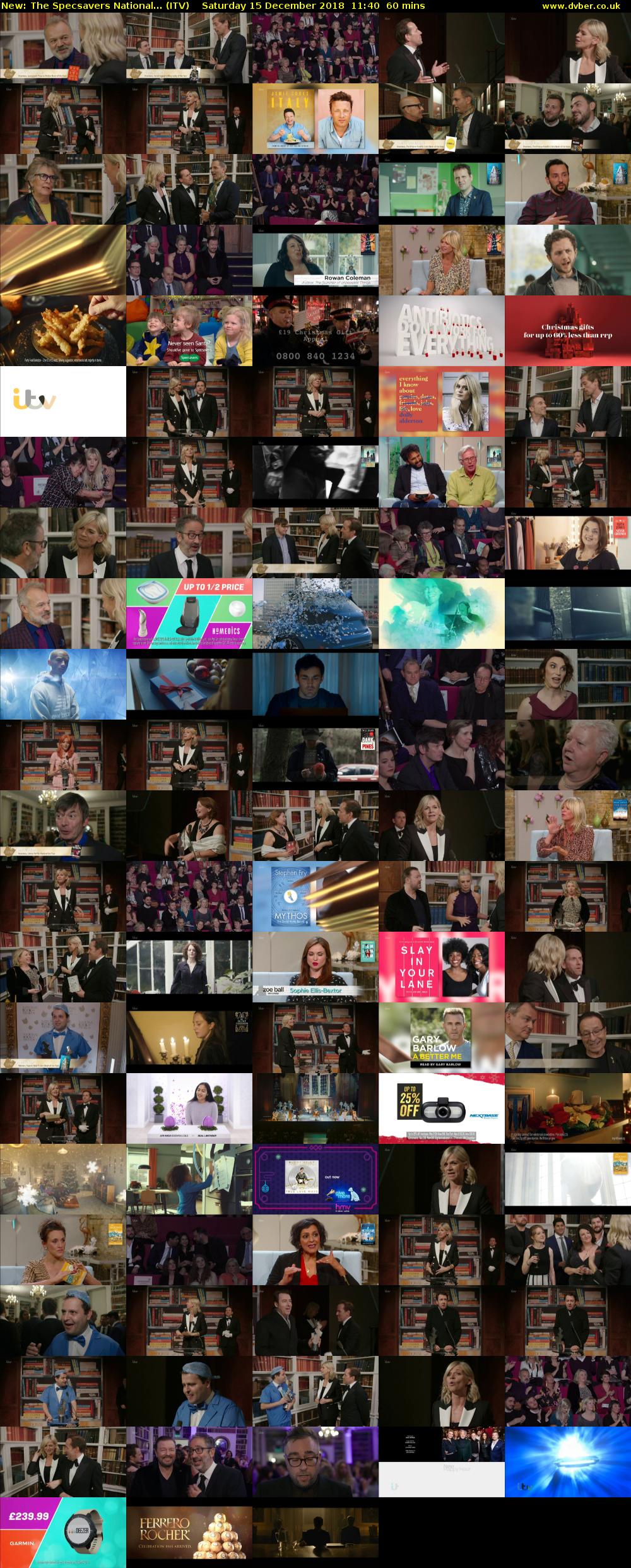The Specsavers National... (ITV) Saturday 15 December 2018 11:40 - 12:40