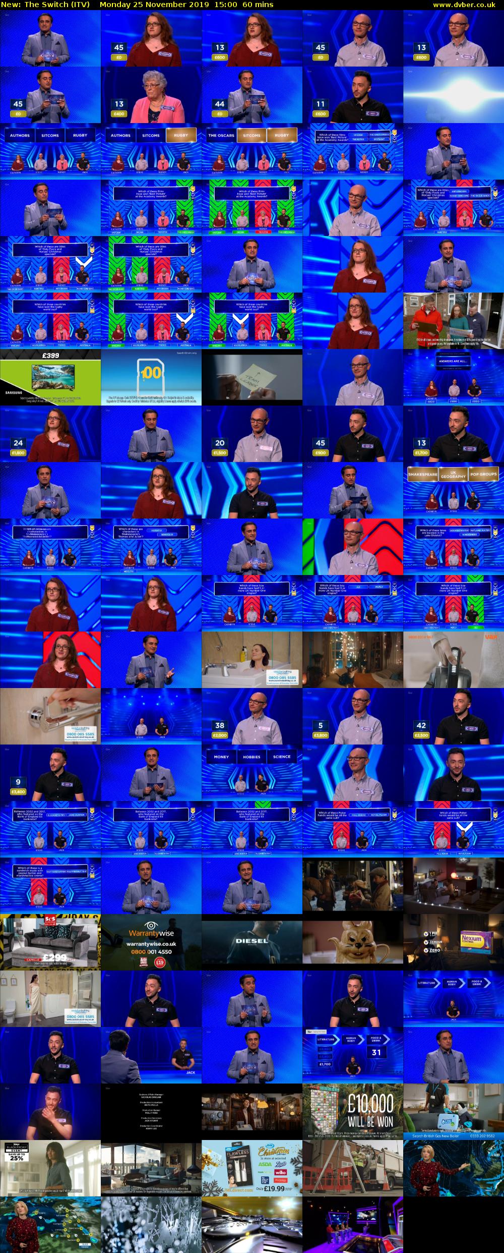 The Switch (ITV) Monday 25 November 2019 15:00 - 16:00