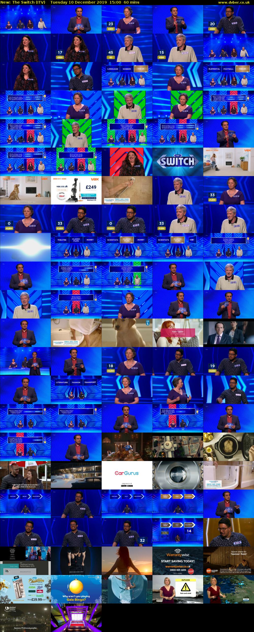 The Switch (ITV) Tuesday 10 December 2019 15:00 - 16:00