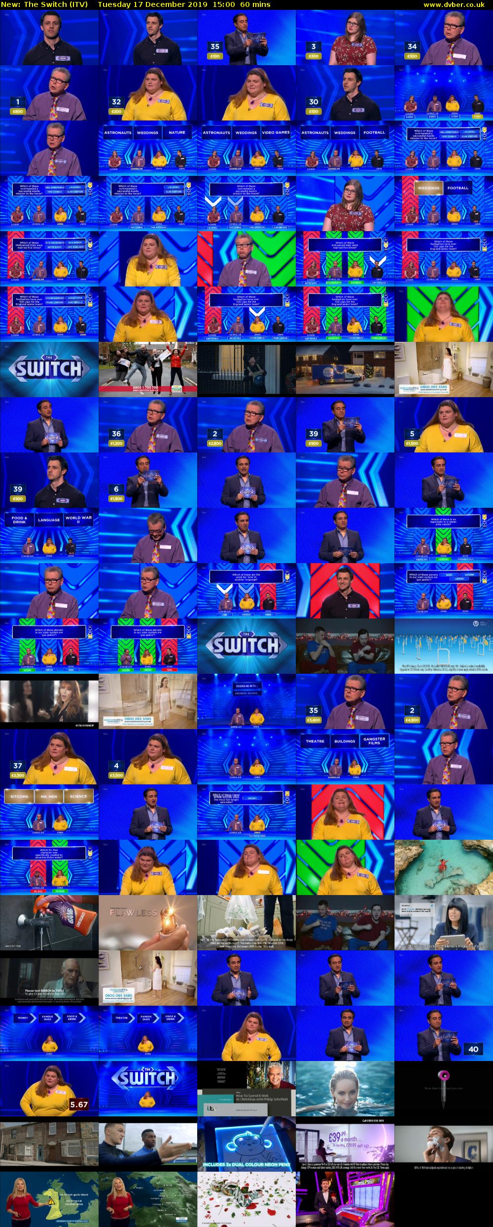 The Switch (ITV) Tuesday 17 December 2019 15:00 - 16:00