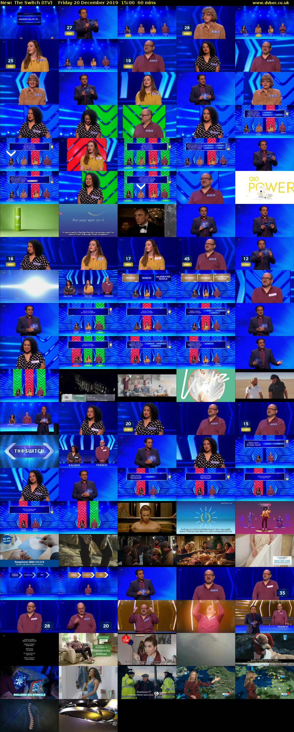 The Switch (ITV) Friday 20 December 2019 15:00 - 16:00