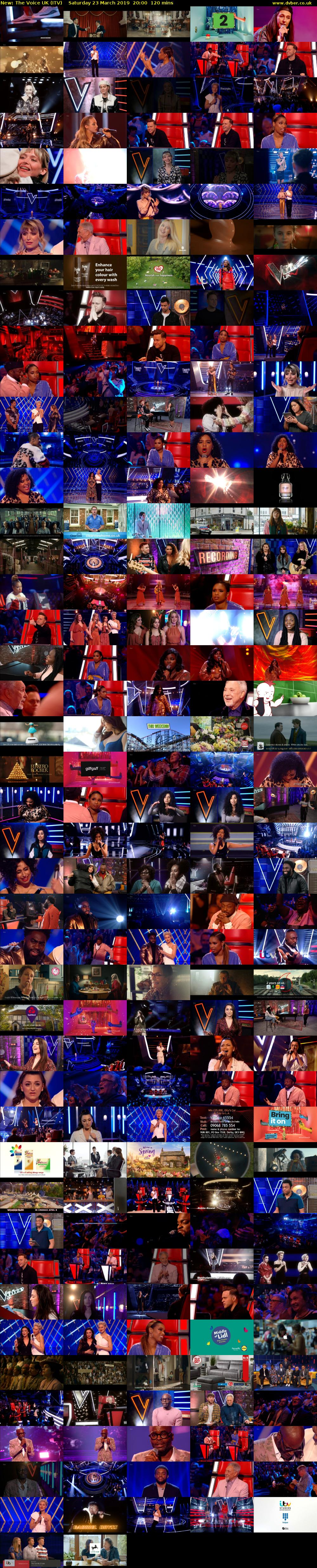 The Voice UK (ITV) Saturday 23 March 2019 20:00 - 22:00