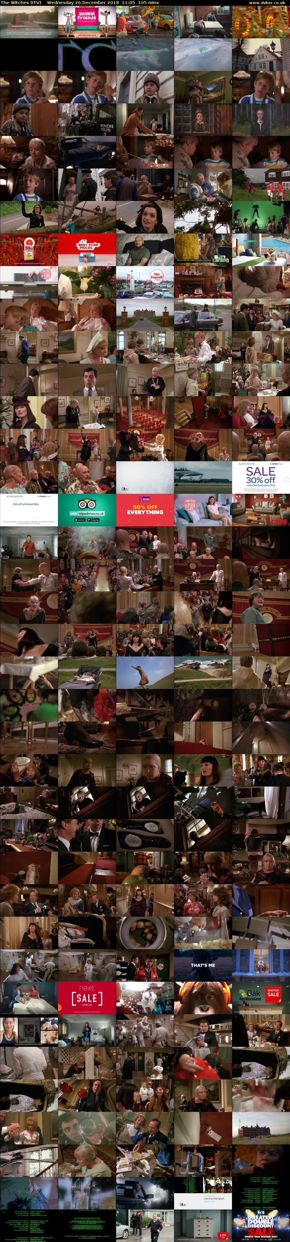 The Witches (ITV) Wednesday 26 December 2018 11:05 - 12:50