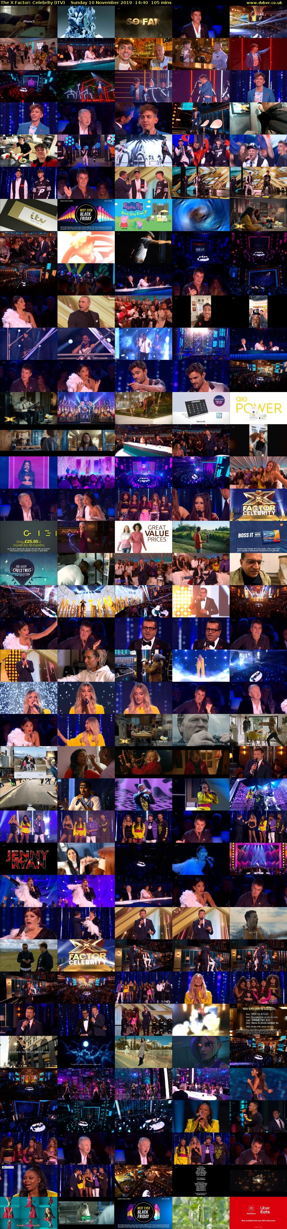 The X Factor: Celebrity (ITV) Sunday 10 November 2019 14:40 - 16:25