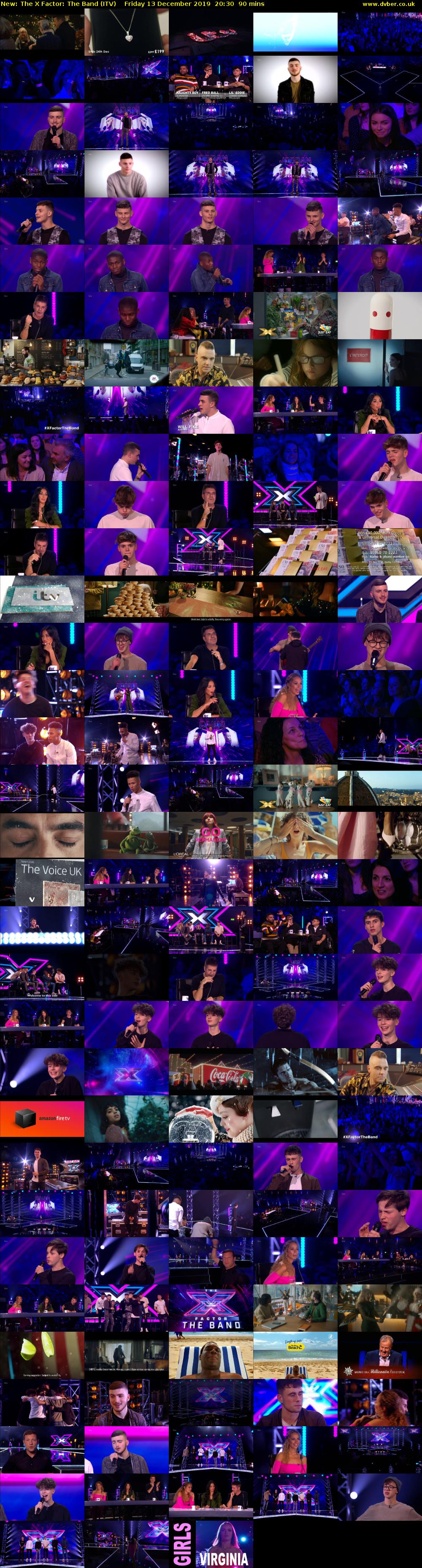 The X Factor: The Band (ITV) Friday 13 December 2019 20:30 - 22:00