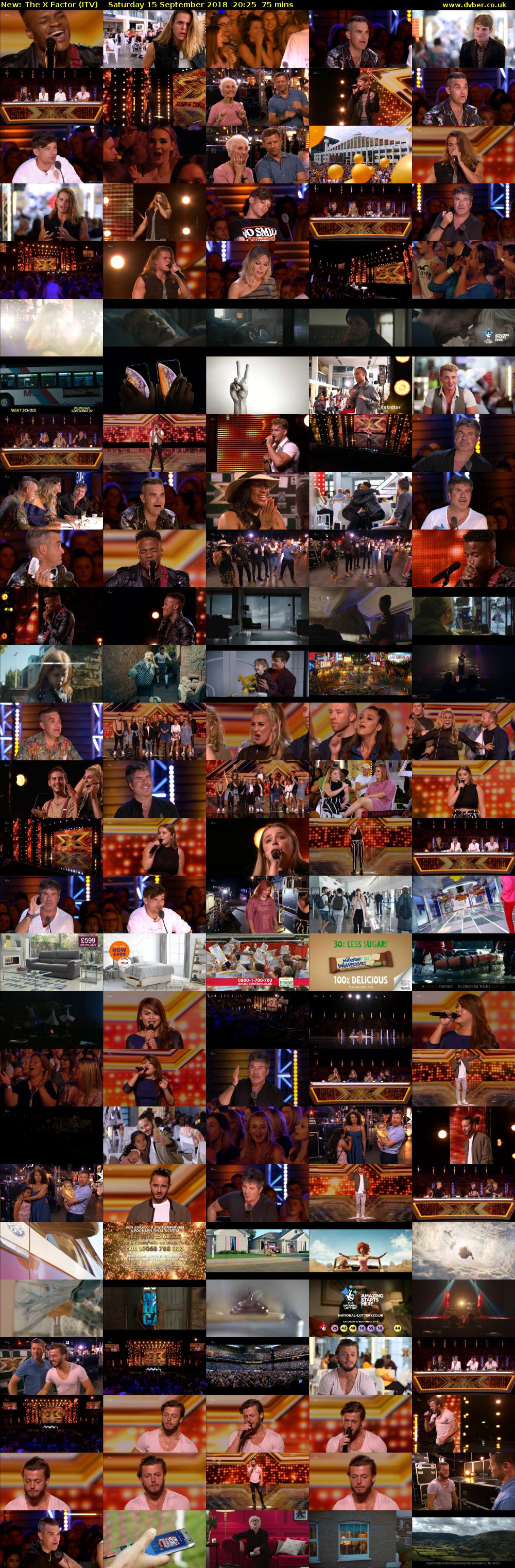 The X Factor (ITV) Saturday 15 September 2018 20:25 - 21:40