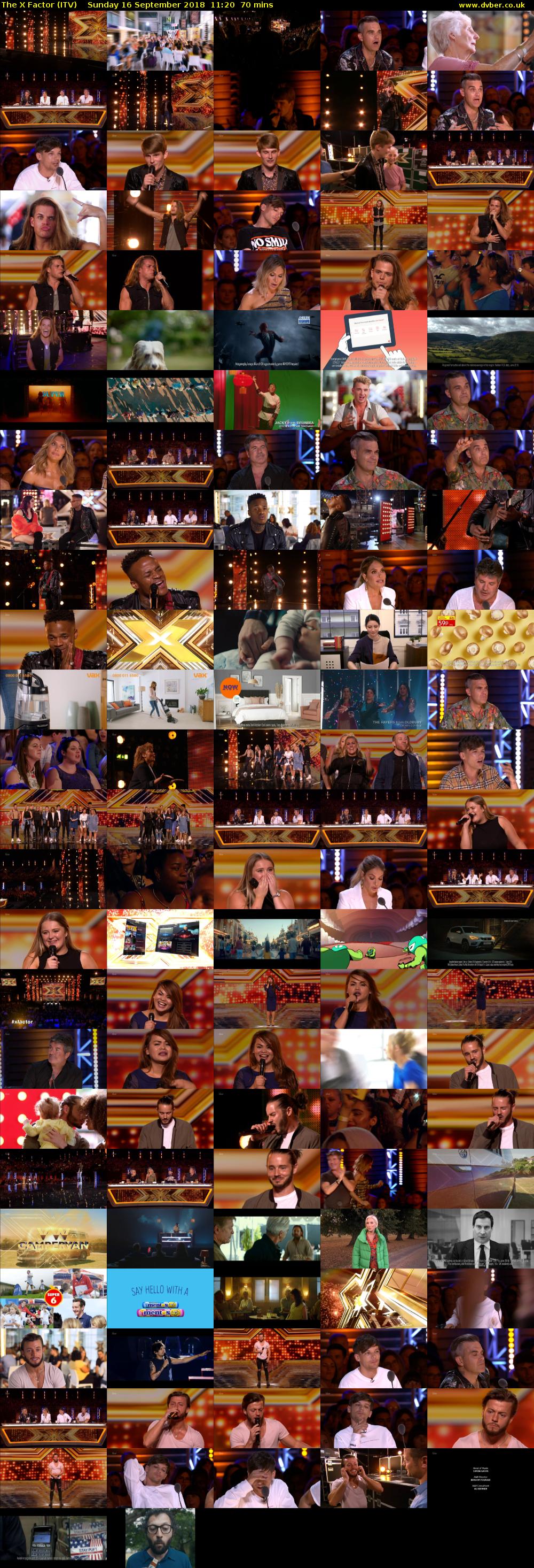 The X Factor (ITV) Sunday 16 September 2018 11:20 - 12:30