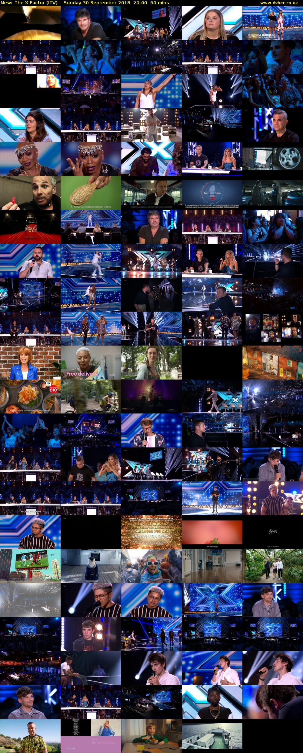 The X Factor (ITV) Sunday 30 September 2018 20:00 - 21:00