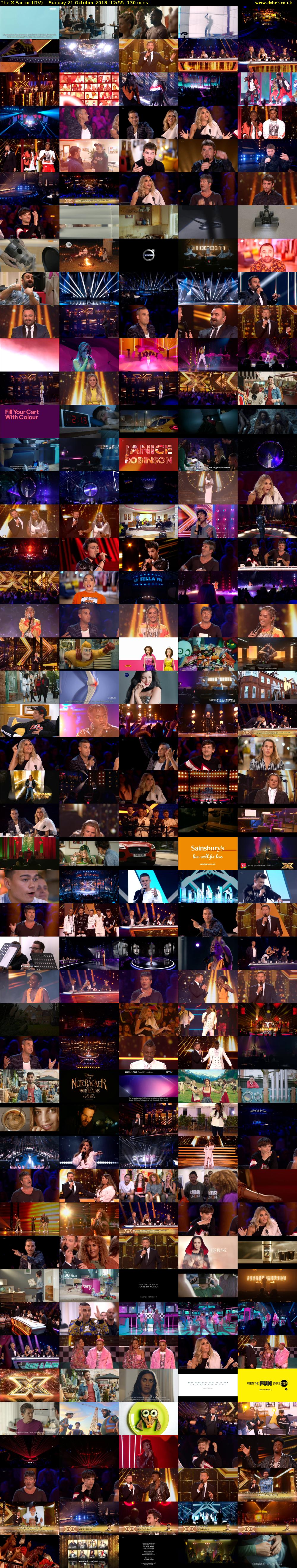 The X Factor (ITV) Sunday 21 October 2018 12:55 - 15:05