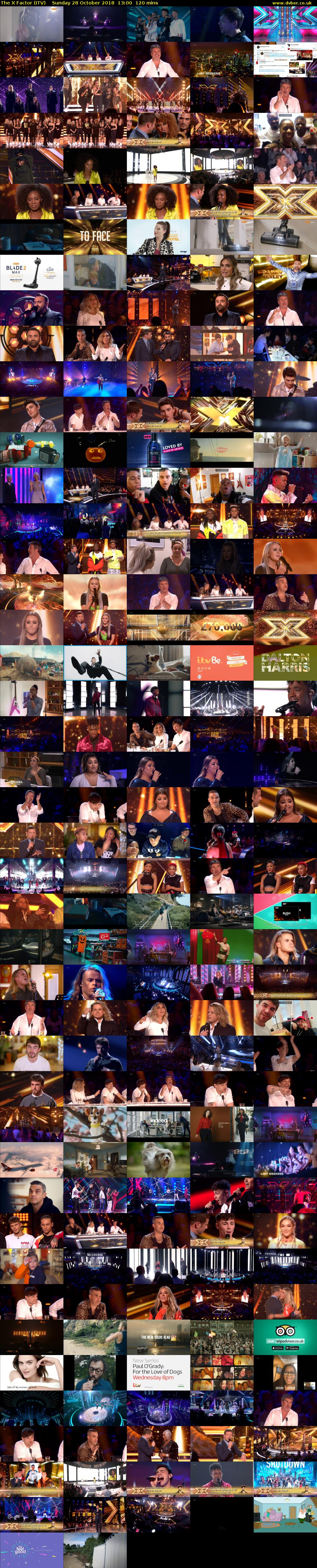 The X Factor (ITV) Sunday 28 October 2018 13:00 - 15:00