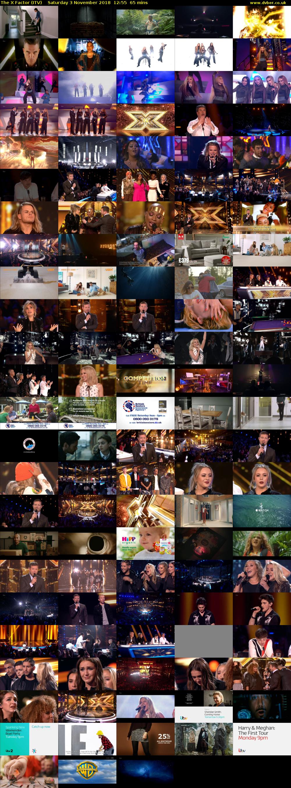 The X Factor (ITV) Saturday 3 November 2018 12:55 - 14:00