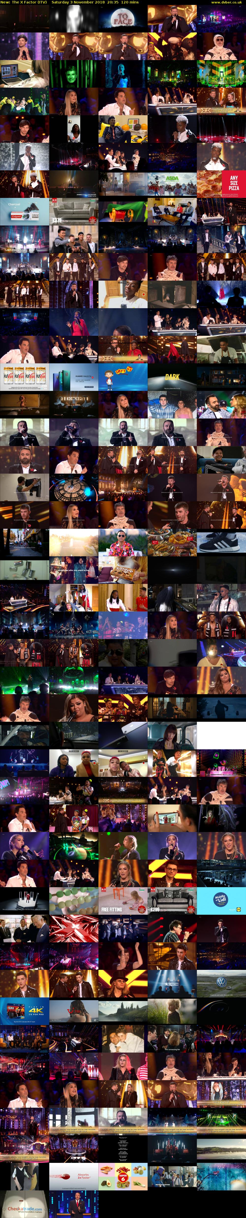 The X Factor (ITV) Saturday 3 November 2018 20:35 - 22:35