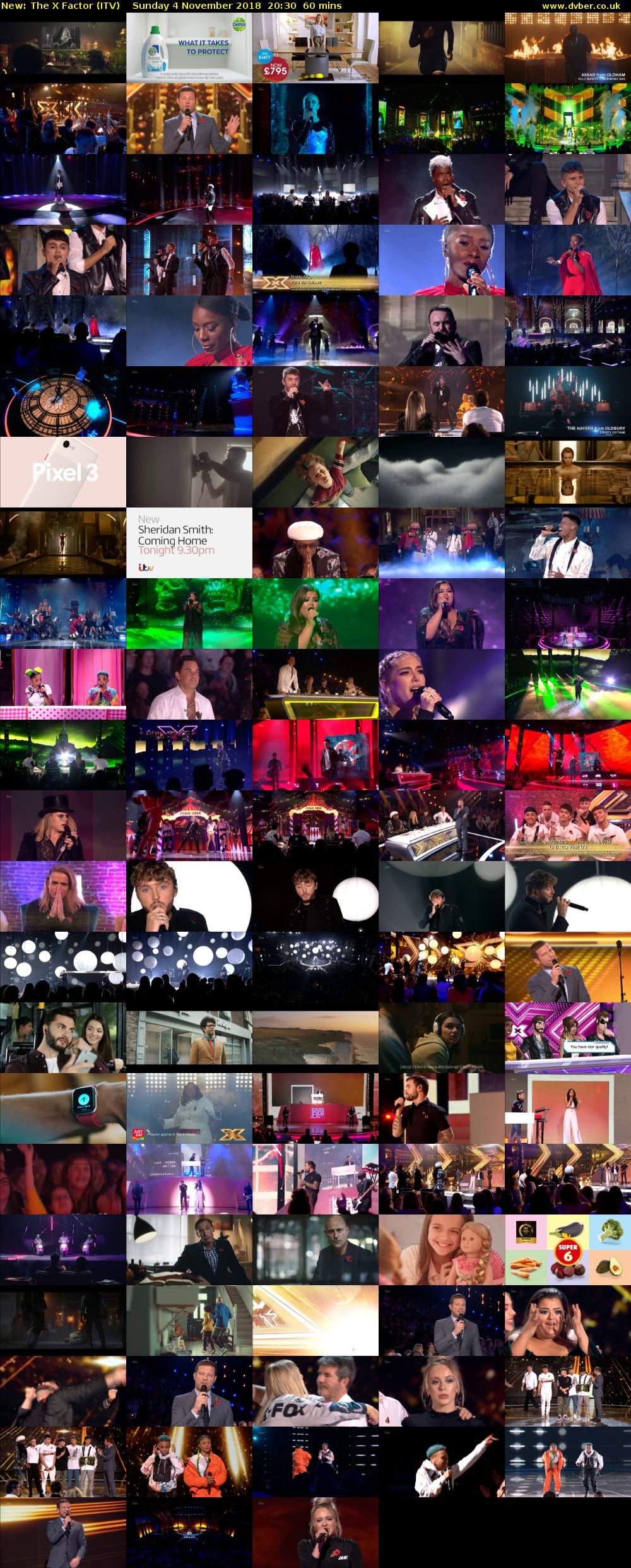 The X Factor (ITV) Sunday 4 November 2018 20:30 - 21:30