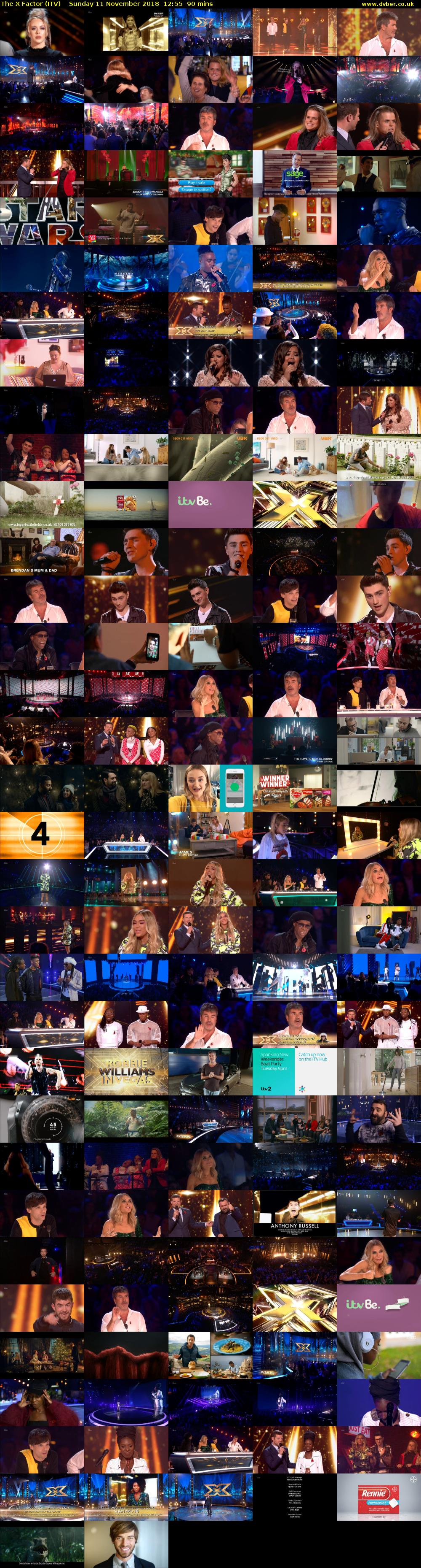 The X Factor (ITV) Sunday 11 November 2018 12:55 - 14:25