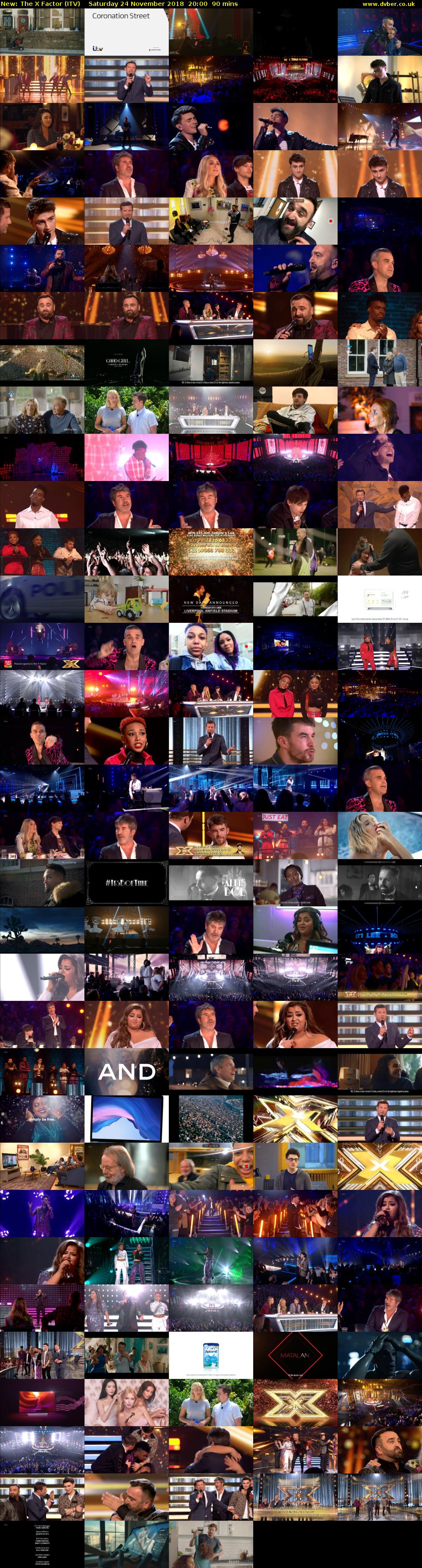 The X Factor (ITV) Saturday 24 November 2018 20:00 - 21:30