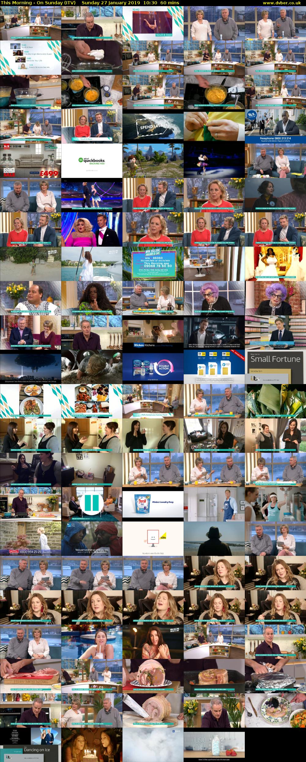 This Morning - On Sunday (ITV) Sunday 27 January 2019 10:30 - 11:30