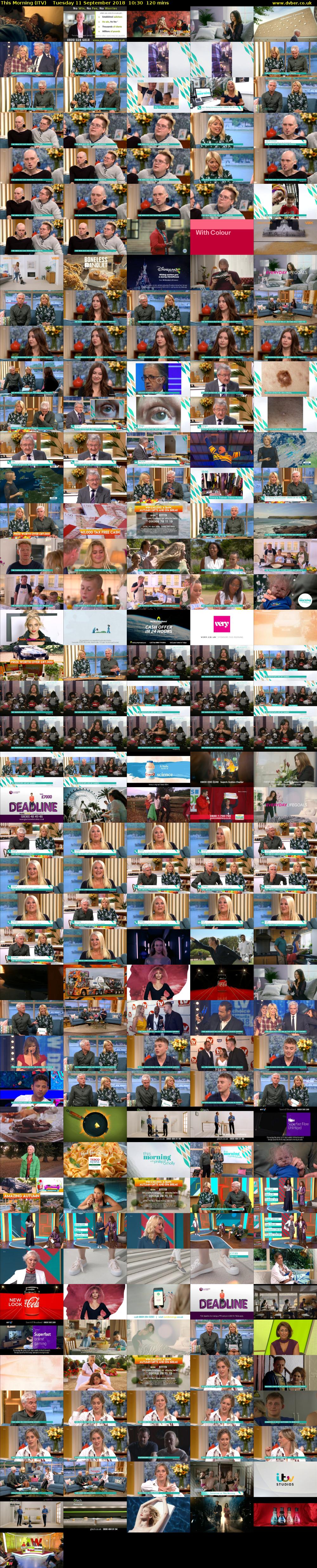 This Morning (ITV) Tuesday 11 September 2018 10:30 - 12:30